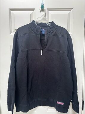 Vineyard Vines Dark Navy Half-Zip Fleece Pullover